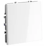 Перекрестный переключатель встраиваемый S70 одноклавишный 10А (белый глянцевый) Voltum VLS010501