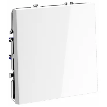 Перекрестный переключатель встраиваемый S70 одноклавишный 10А (белый глянцевый) Voltum VLS010501