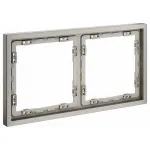 Рамка пластиковая S70 на 2 поста (кашемир) Voltum VLS100203