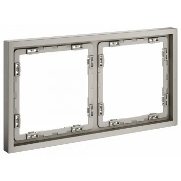 Рамка пластиковая S70 на 2 поста (кашемир) Voltum VLS100203