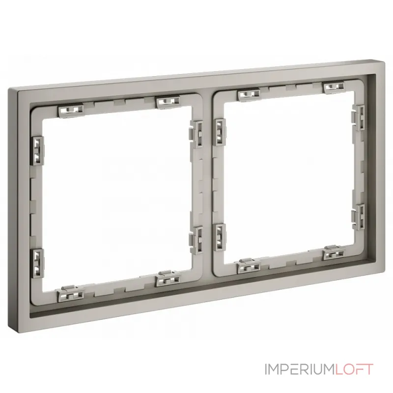 Рамка пластиковая S70 на 2 поста (кашемир) Voltum VLS100203
