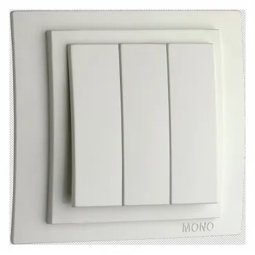 Выключатель трехклавишный без рамки Mono Electric Larissa 103-191922-114 Выключатель трехклавишный без рамки Mono Electric Larissa 103-191922-114