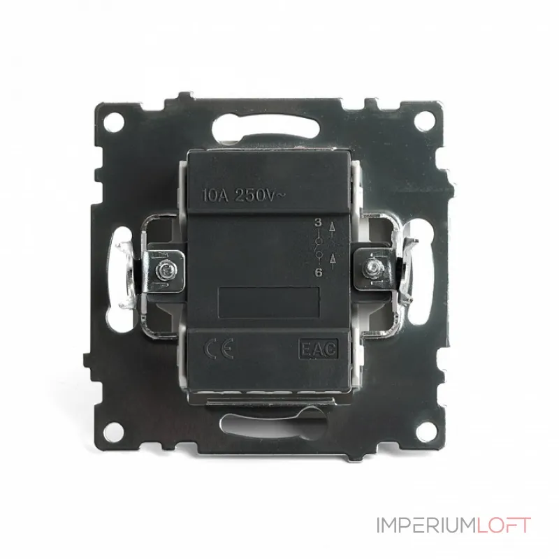 Выключатель одноклавишный без рамки Stekker Катрин 49213 от ImperiumLoft