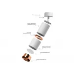 Антибликовая решётка для ламп MR16 A9101 WH белый D60*H2mm от NovaLamp