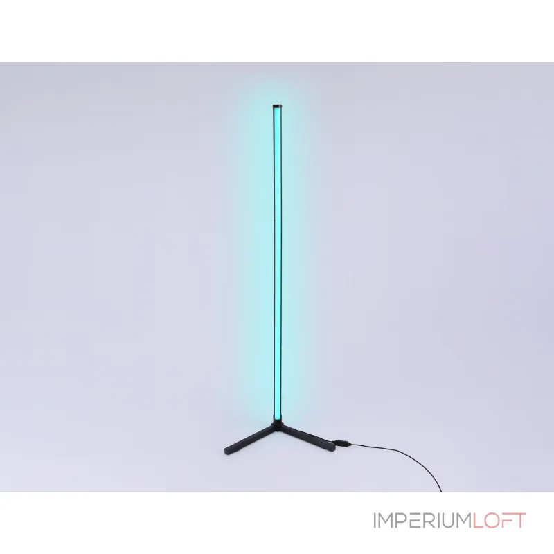 Светильник светодиодный напольный RGB с пультом FL8022 BK черный LED 15W RGB D32*1250 (ПДУ РАДИО 2.4G) от NovaLamp