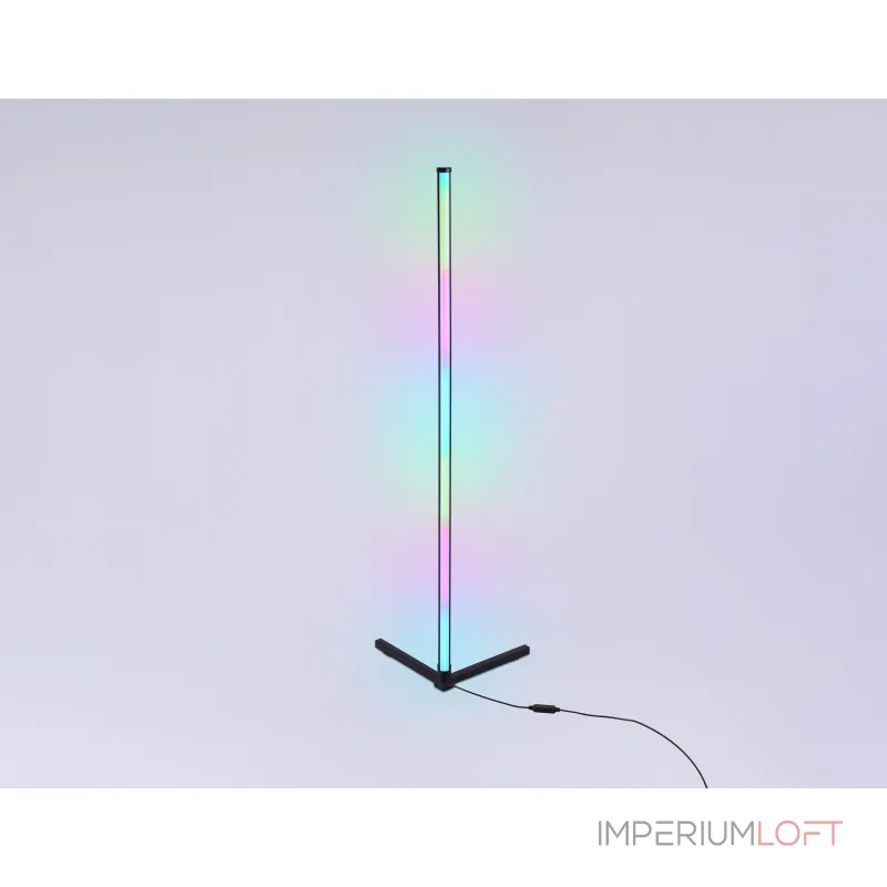 Светильник светодиодный напольный RGB с пультом FL8022 BK черный LED 15W RGB D32*1250 (ПДУ РАДИО 2.4G) от NovaLamp