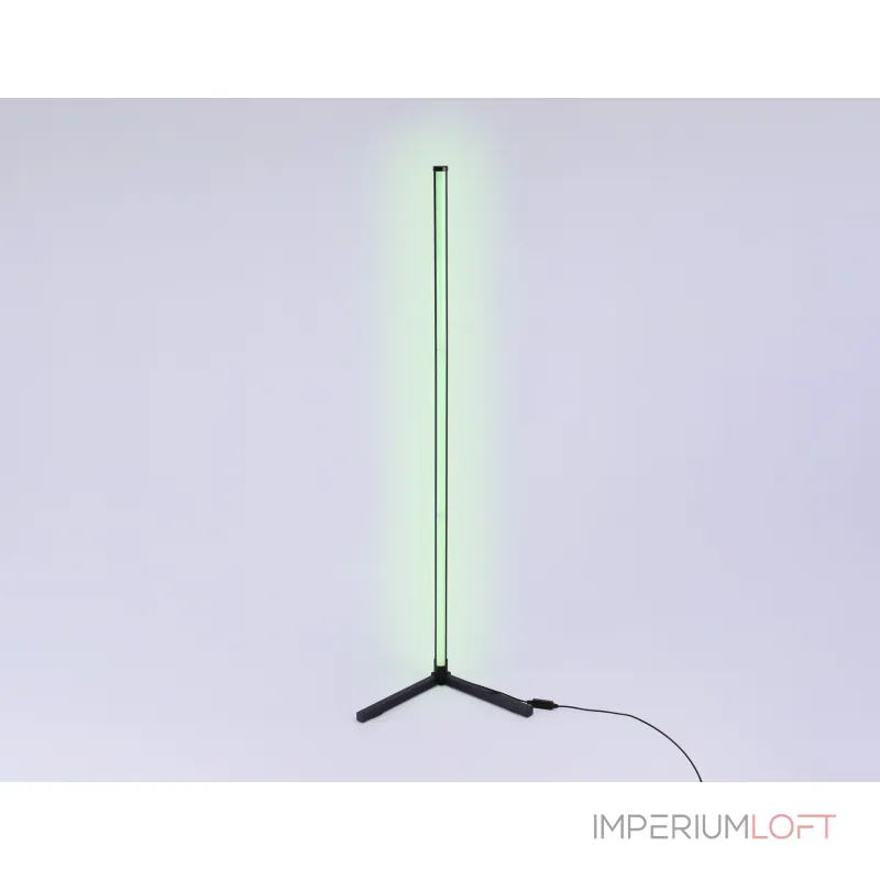 Светильник светодиодный напольный RGB с пультом FL8022 BK черный LED 15W RGB D32*1250 (ПДУ РАДИО 2.4G) от NovaLamp