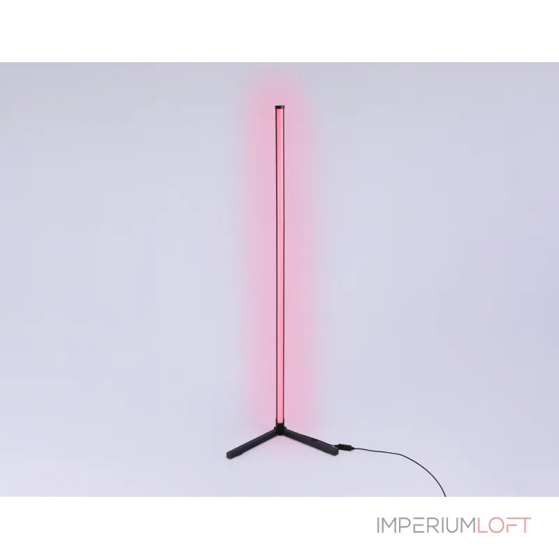 Светильник светодиодный напольный RGB с пультом FL8022 BK черный LED 15W RGB D32*1250 (ПДУ РАДИО 2.4G) от NovaLamp