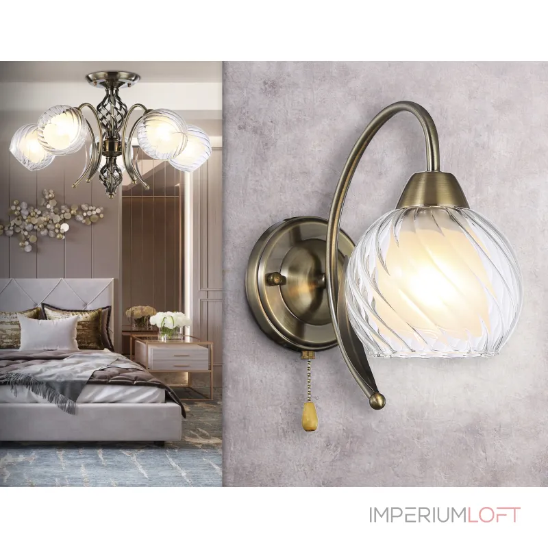 Настенный светильник TR3076 SB бронза E27 max 40W 224*130*250 от ImperiumLoft Настенный светильник TR3076 SB бронза E27 max 40W 224*130*250 от ImperiumLoft