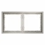 Рамка пластиковая S70 на 2 поста (кашемир) Voltum VLS100203
