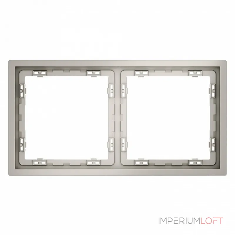 Рамка пластиковая S70 на 2 поста (кашемир) Voltum VLS100203