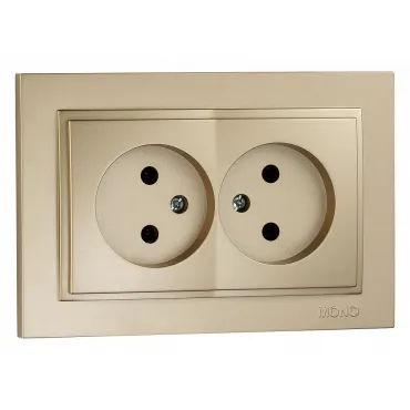 Розетка двойная Mono Electric Despina 102-222205-121 Розетка двойная Mono Electric Despina 102-222205-121