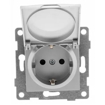 Розетка с заземлением и со шторкой без рамки с крышкой Gusi Electric UGRA С11Р91-004 Розетка с заземлением и со шторкой без рамки с крышкой Gusi Electric UGRA С11Р91-004