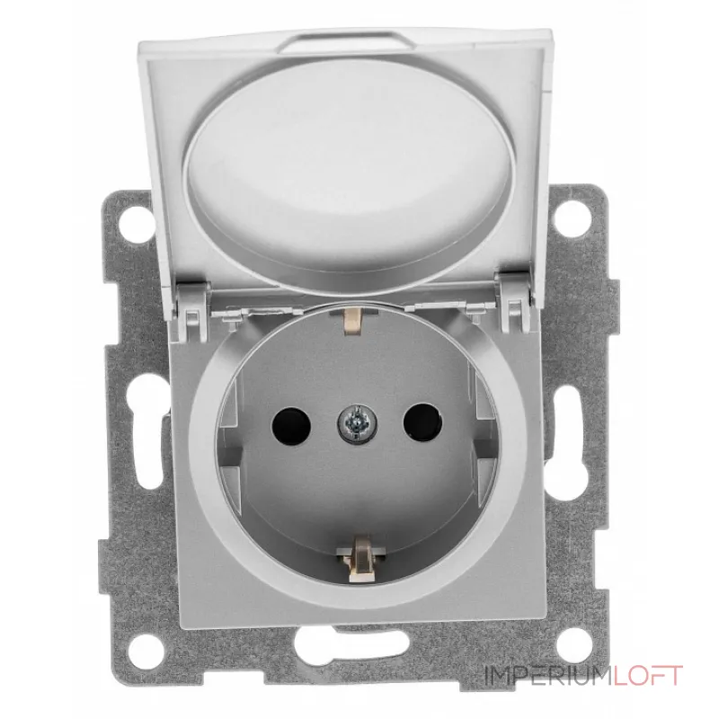 Розетка с заземлением и со шторкой без рамки с крышкой Gusi Electric UGRA С11Р91-004 от ImperiumLoft Розетка с заземлением и со шторкой без рамки с крышкой Gusi Electric UGRA С11Р91-004 от ImperiumLoft