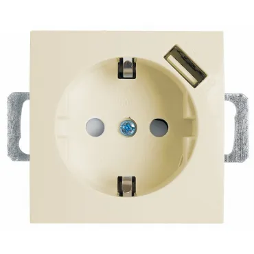 Розетка с заземлением и со шторками и USB без рамки Stekker PST16-9111 39329 Розетка с заземлением и со шторками и USB без рамки Stekker PST16-9111 39329