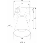 Встраиваемый светильник Elektrostandard Bell 25097/LED 8W 3000K белый от ImperiumLoft