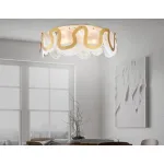 Потолочная люстра TR5327/6 GD/FR золото/белый матовый E14/6 max 40W D606*230 от ImperiumLoft
