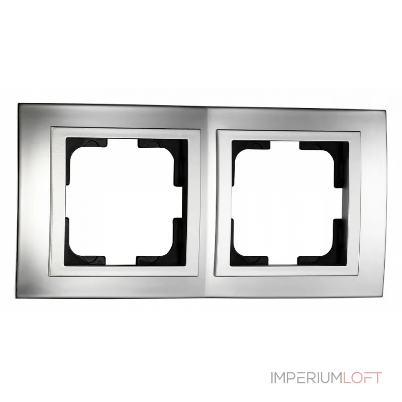 Рамка на 2 поста Mono Electric Chrome 106-410000-161 от ImperiumLoft Рамка на 2 поста Mono Electric Chrome 106-410000-161 от ImperiumLoft