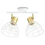 Настенно-потолочный спот в стиле лофт TR8601/2 WH/GD белый/золото E27*2 max 40W 260*154*230 от NovaLamp