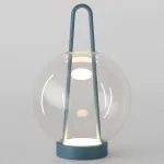 Настольная лампа декоративная Eurosvet Frasco 80507/1 синий от ImperiumLoft