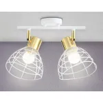 Настенно-потолочный спот в стиле лофт TR8601/2 WH/GD белый/золото E27*2 max 40W 260*154*230 от NovaLamp
