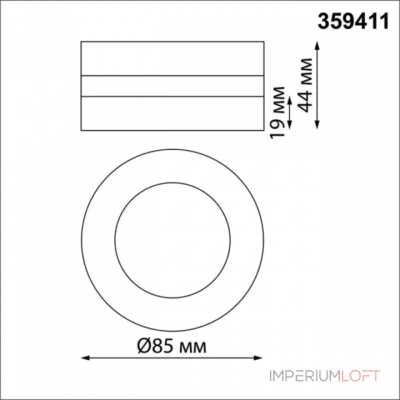 Встраиваемый светильник Novotech GRODA 359411 от ImperiumLoft