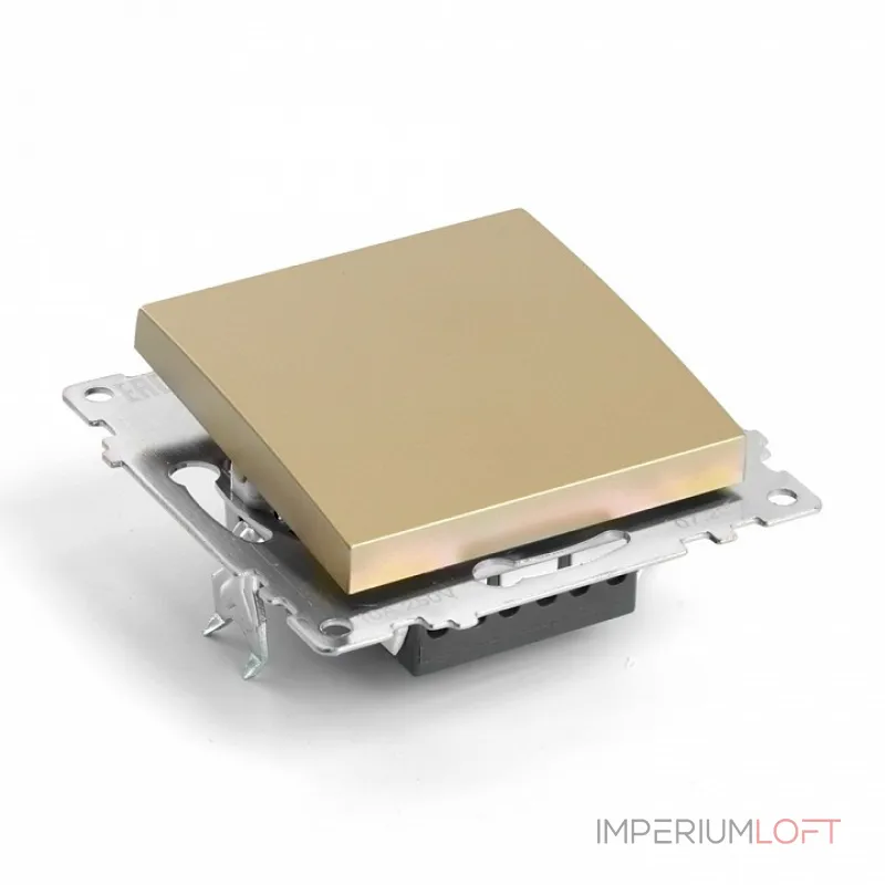 Выключатель одноклавишный без рамки Stekker Катрин 49214 от ImperiumLoft