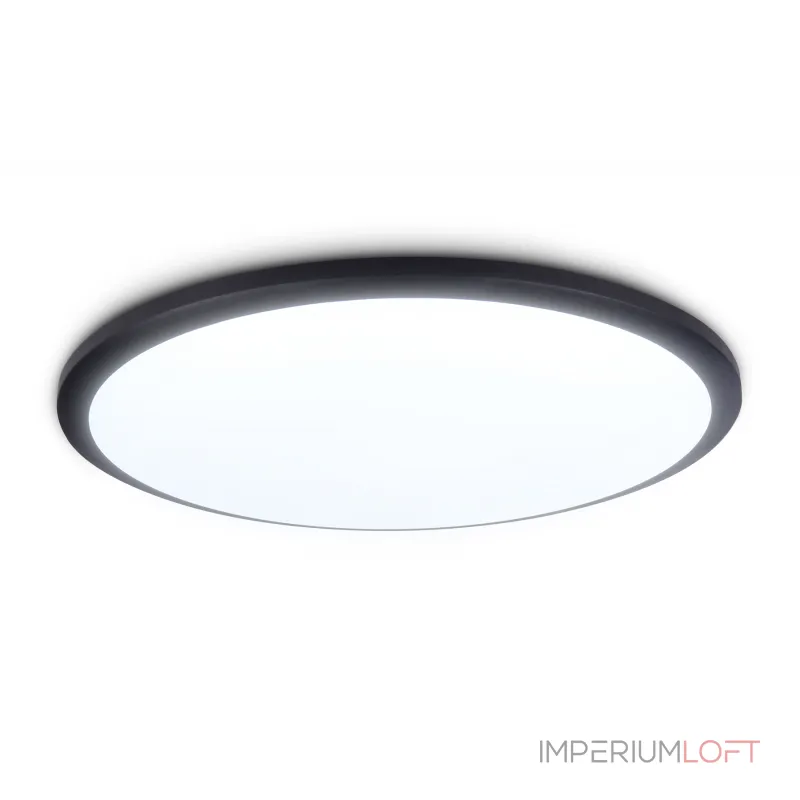 Потолочный светодиодный светильник FZ1235 BK черный IP44 48W 6400К D450*55 (Без ПДУ) от NovaLamp