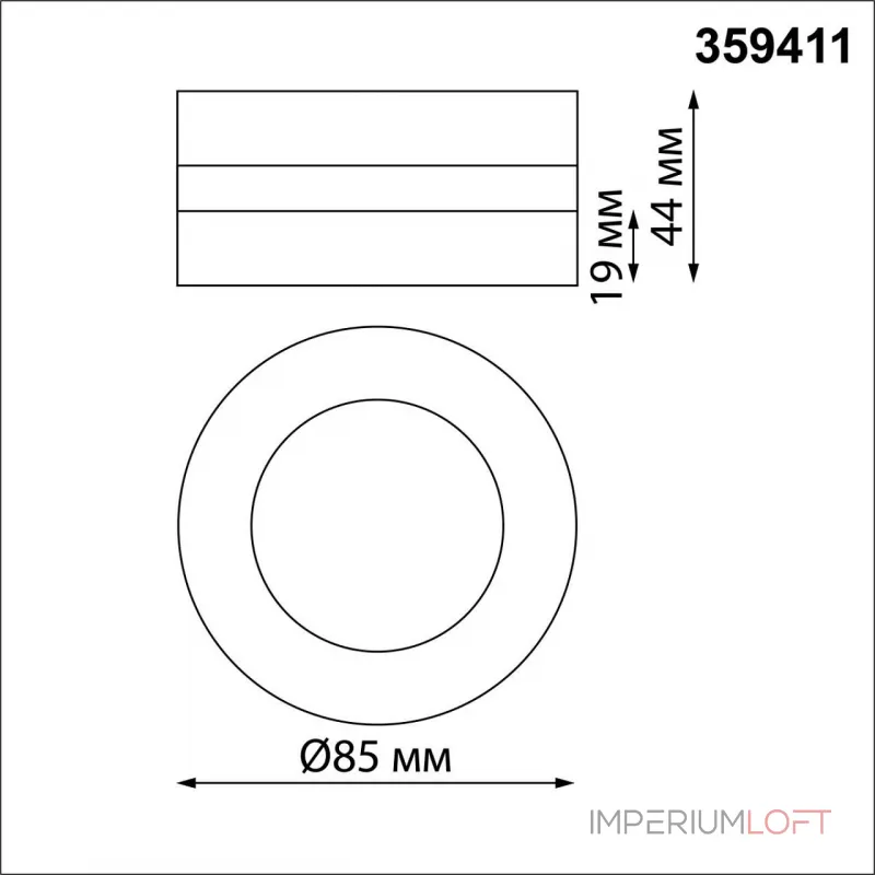 Встраиваемый светильник Novotech GRODA 359411 от ImperiumLoft