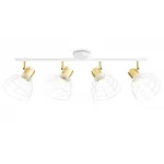 Настенно-потолочный спот в стиле лофт TR8603/4 WH/GD белый/золото E27*4 max 465*154*230 от NovaLamp