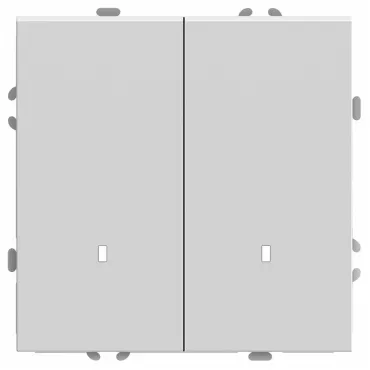 Выключатель двухклавишный с подсветкой без рамки Stekker RSW10-5102-01 49864 Выключатель двухклавишный с подсветкой без рамки Stekker RSW10-5102-01 49864