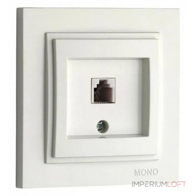 Розетка телефонная RJ-11 Mono Electric Despina 102-010005-124 от ImperiumLoft