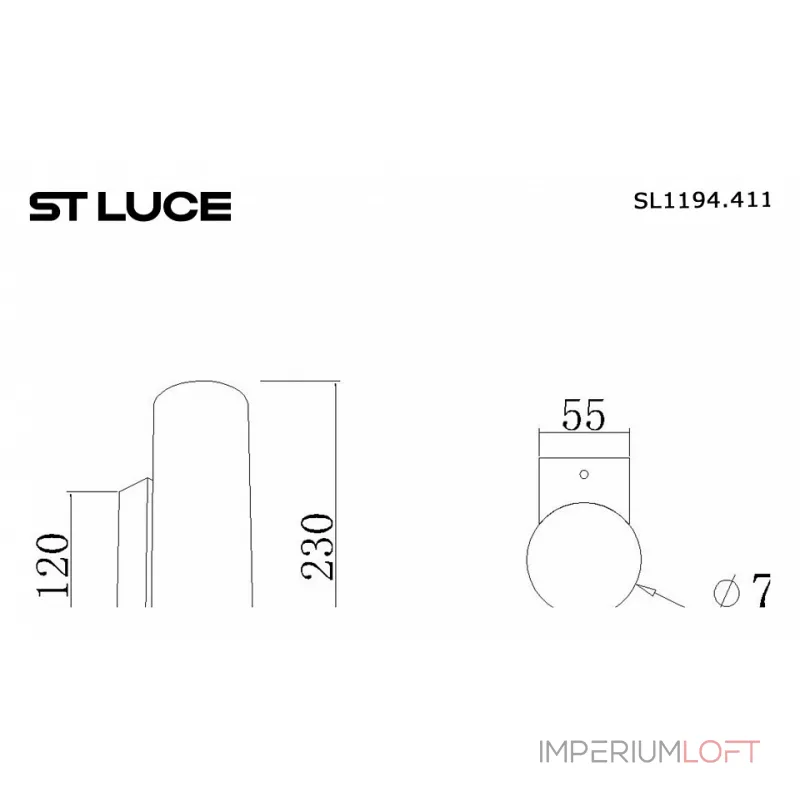 Накладной светильник ST-Luce Earthy SL1194.411.01 от ImperiumLoft