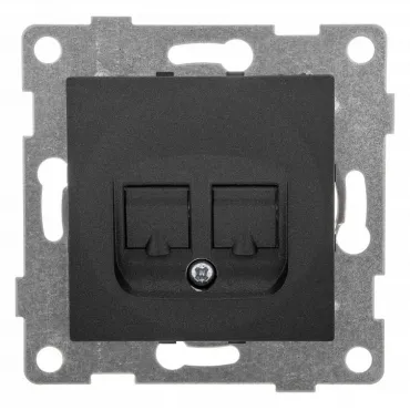 Розетка двойная Ethernet RJ-45 без рамки Gusi Electric BRAVO С10К2-010 Розетка двойная Ethernet RJ-45 без рамки Gusi Electric BRAVO С10К2-010