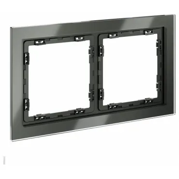 Рамка стеклянная S70 на 2 поста (титан стекло) Voltum VLS110206 Рамка стеклянная S70 на 2 поста (титан стекло) Voltum VLS110206