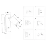 Светильник настенный FW2466 BK черный LED 4200K 9W 185*105*150 от NovaLamp