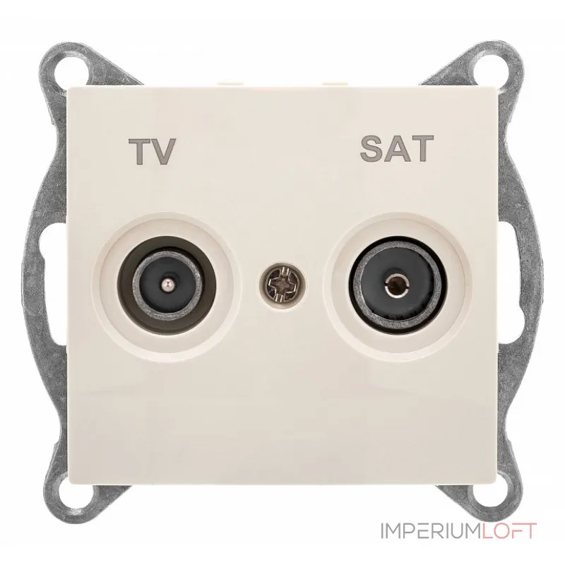 ТВ-розетка и SAT-розетка оконечная без рамки Gusi Electric BRAVO С10TS1-003 от ImperiumLoft