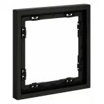 Рамка пластиковая S70 на 1 пост (черный матовый) Voltum VLS100108