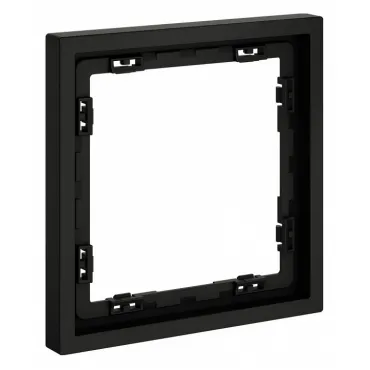 Рамка пластиковая S70 на 1 пост (черный матовый) Voltum VLS100108