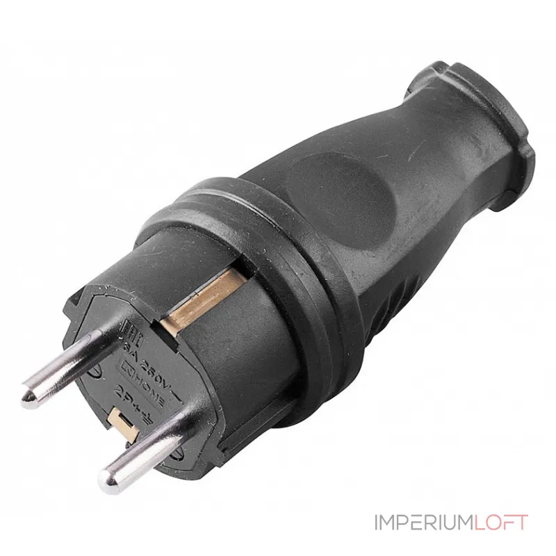 Вилка прямая с заземлением Stekker Одри 32748 от ImperiumLoft Вилка прямая с заземлением Stekker Одри 32748 от ImperiumLoft