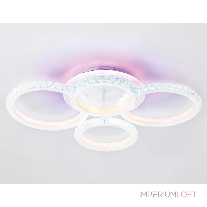 Светильник потолочный светодиодный с RGB подсветкой и пультом FA9524/2+2 WH белый 92W 6400K/3000K+RGB 560*370*110 (ПДУ РАДИО 2.4G) от NovaLamp Светильник потолочный светодиодный с RGB подсветкой и пультом FA9524/2+2 WH белый 92W 6400K/3000K+RGB 560*370*110 (ПДУ РАДИО 2.4G) от NovaLamp
