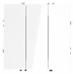 Выключатель встраиваемый S70 трехклавишный 10А (белый глянцевый) Voltum VLS030101