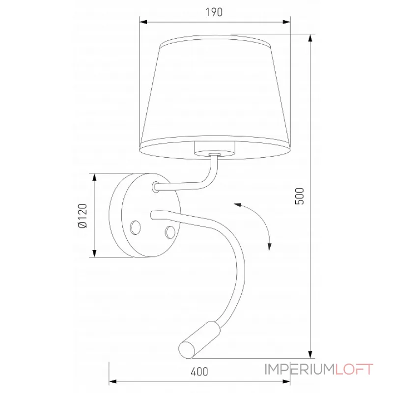 Бра с подсветкой TK Lighting Maja 10081 Maja от ImperiumLoft