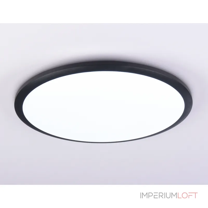 Потолочный светодиодный светильник FZ1235 BK черный IP44 48W 6400К D450*55 (Без ПДУ) от NovaLamp