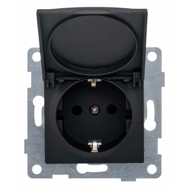 Розетка с заземлением и со шторкой без рамки с крышкой Gusi Electric UGRA С11Р91-010 Розетка с заземлением и со шторкой без рамки с крышкой Gusi Electric UGRA С11Р91-010