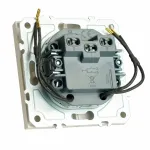 Выключатель двухклавишный с подсветкой без рамки Stekker RSW10-5102-01 49864 от ImperiumLoft