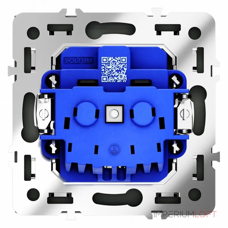 Розетка с заземлением и со шторкой без рамки Voltum S70 VLS040208 от ImperiumLoft