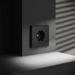 Розетка с заземлением и со шторкой без рамки Voltum S70 VLS040208 от ImperiumLoft