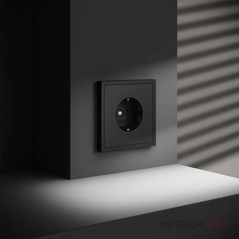 Розетка с заземлением и со шторкой без рамки Voltum S70 VLS040208 от ImperiumLoft