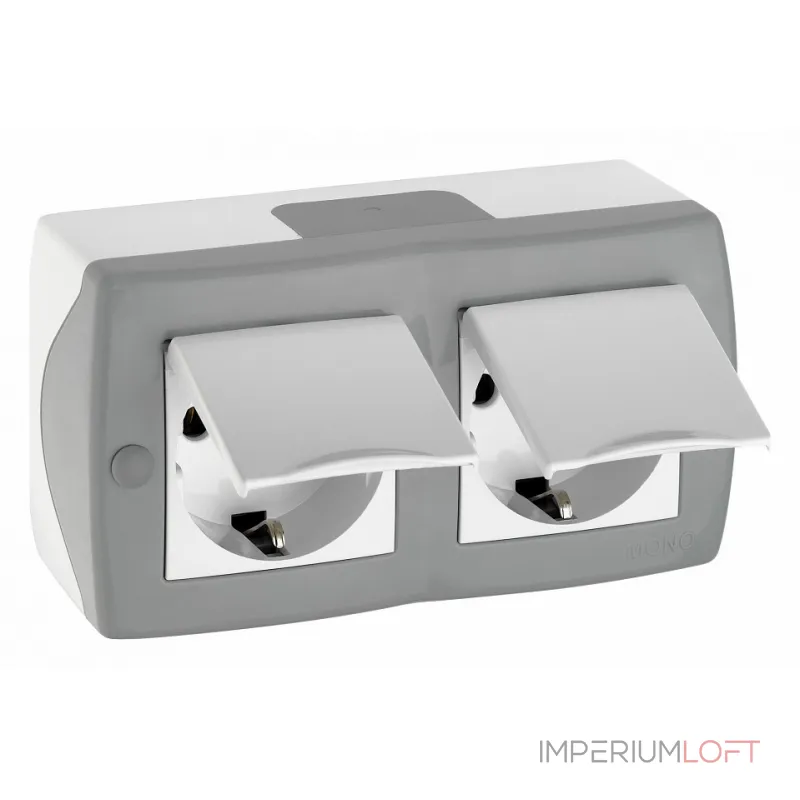 Блок с розетками влагозащищенными с заземлением и крышкой Mono Electric Octans IP20 104-020001-184 от ImperiumLoft Блок с розетками влагозащищенными с заземлением и крышкой Mono Electric Octans IP20 104-020001-184 от ImperiumLoft